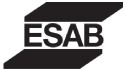 Logo ESAB, líder mundial em equipamentos e consumíveis de soldagem e corte